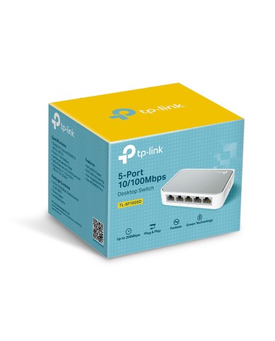 TP-LINK TL-SF1005D 5-PORT 10/100Mbps DESKTOP SWITCH TP-LINK TL-SF1005D 5-PORT 10/100Mbps DESKTOP SWITCH