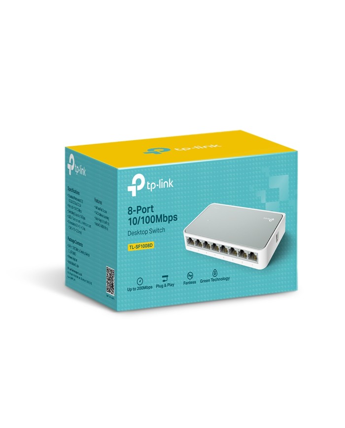 TP-LINK TL-SF1008D 8-Port 10/100Mbps Desktop Switch