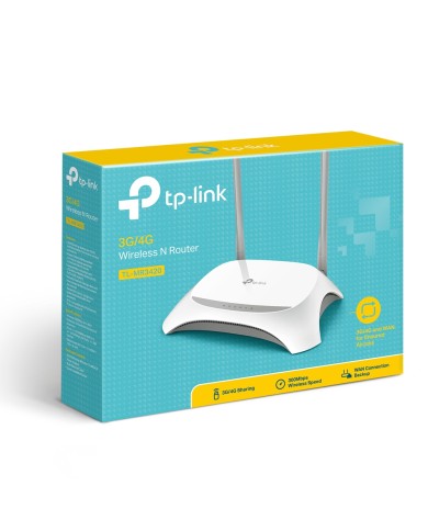 TP-LINK TL-MR3420 3G/4G Wireless N Router TP-LINK TL-MR3420 3G/4G Wireless N Router